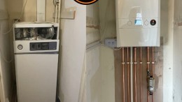 DS Plumbing and Heating removed old boiler and replaced with new boiler with 10 year warrenty and increased space in cupboard